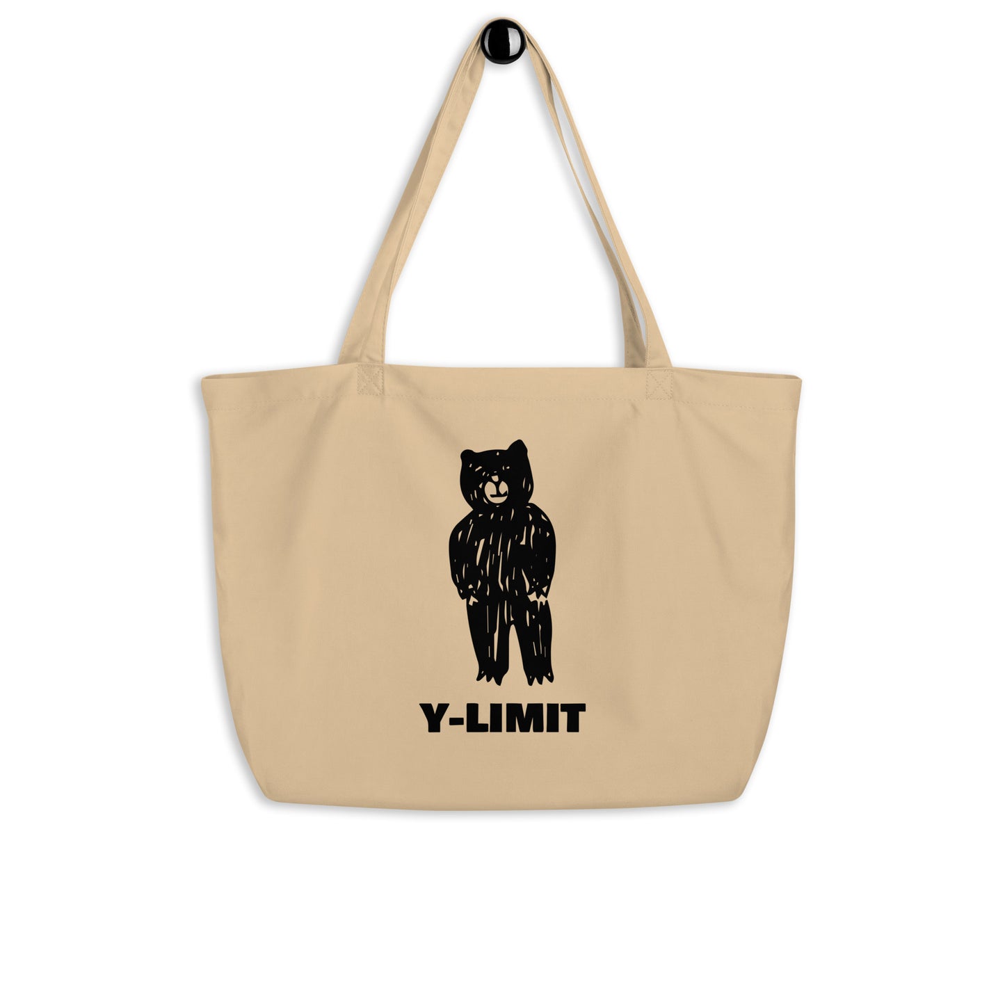 Y-Limit Bear Large Organic Tote Bag