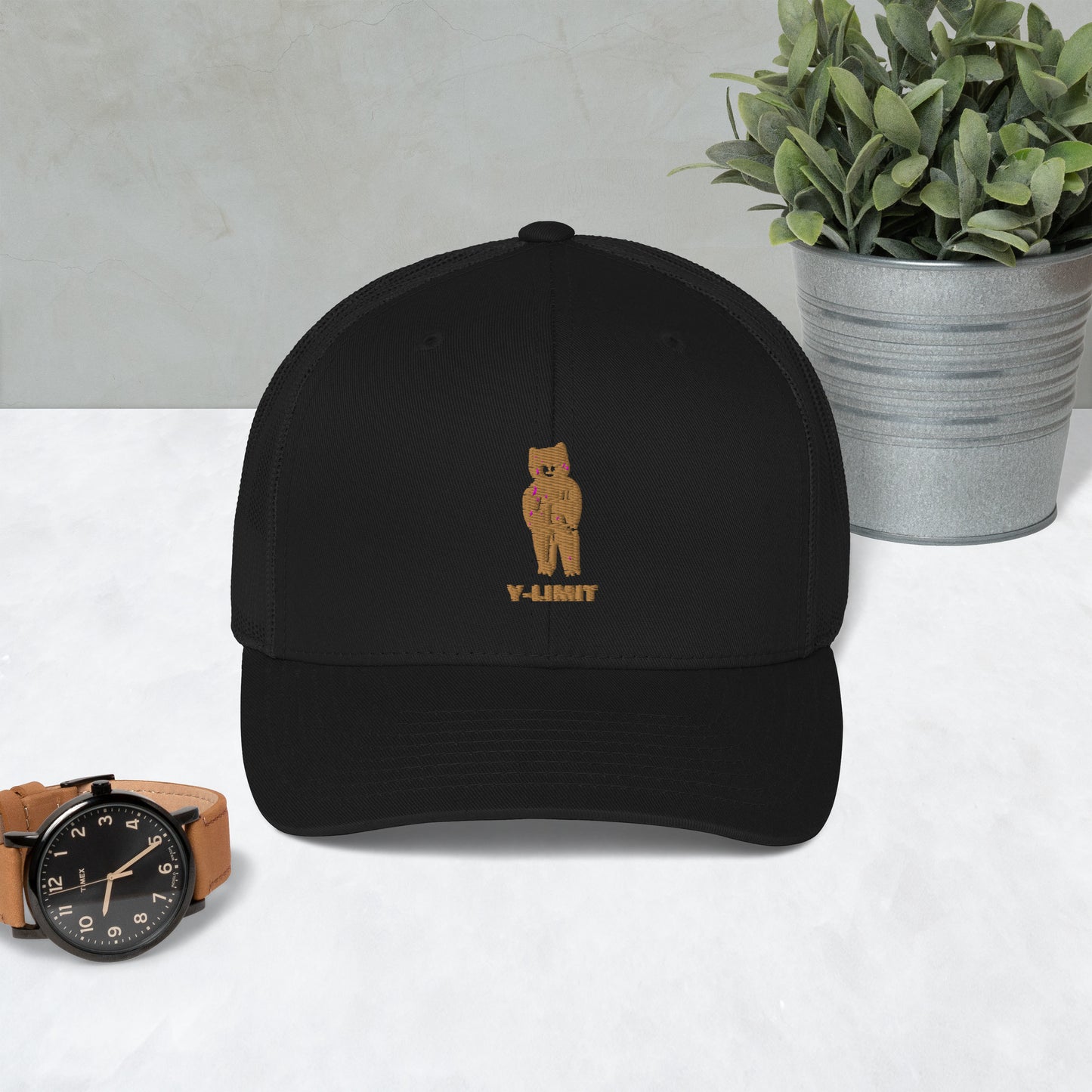 Y-Limit Bear Trucker Cap