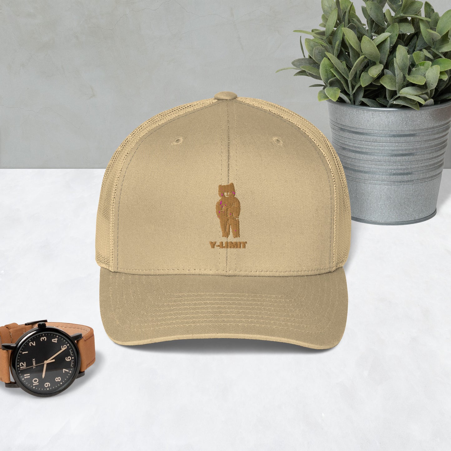 Y-Limit Bear Trucker Cap